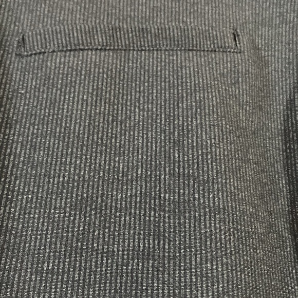 Betabrand Gray Mini Stripe Dress Pant Yoga Pants Bootcut Stretch Size 2X - Picture 4 of 5